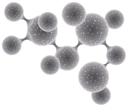 Vector abstract molecule or microbe background Stock Illustration