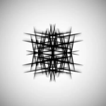 Vector abstract monochrome pattern line techno eps Stock Illustration