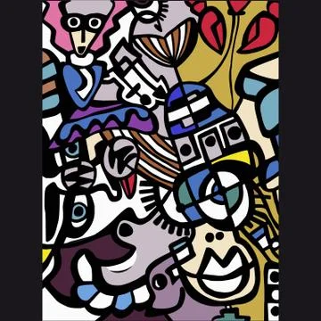 Vector abstract mosaic Stock Illustration