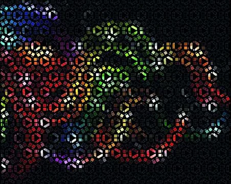 Vector abstract multicolored geometric background Illustrazione stock