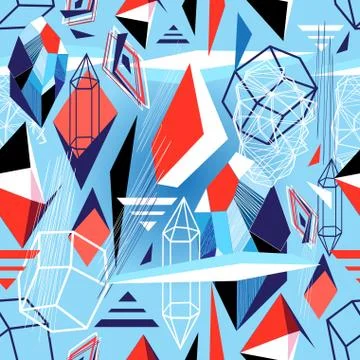 Vector abstract multicolored geometric pattern Stock Illustration