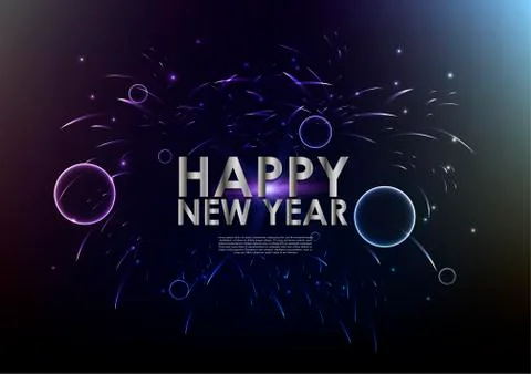 Vector abstract new year celebration event background Stock Illustration