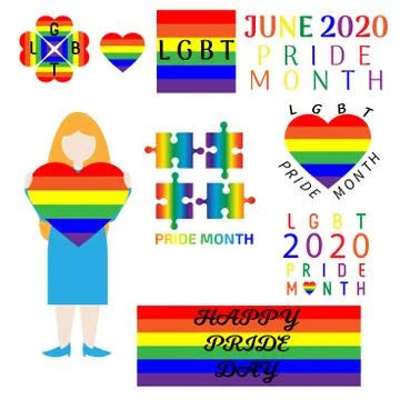 Vector abstract object about LGBT. Rights symbol. Isolated. 库存插图