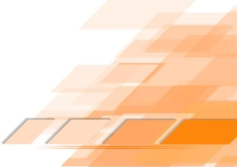 Vector : Abstract orange parallelograms on white background Stock Illustration