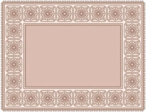 Vector abstract ornamental frame Ilustração Stock