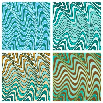Vector abstract ornamental patterns set Stock Illustration