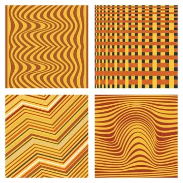 Vector abstract ornamental patterns set イラスト素材