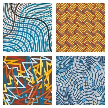 Vector abstract ornamental patterns set Stockillustratie