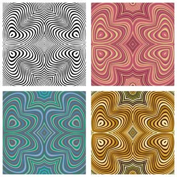 Vector abstract ornamental patterns set Stock Illustration