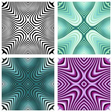 Vector abstract ornamental patterns set Stock Illustration