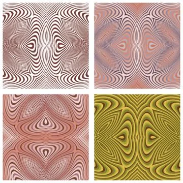 Vector abstract ornamental patterns set 스톡 일러스트