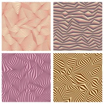 Vector abstract ornamental patterns set Stock Illustration