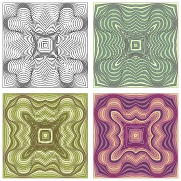 Vector abstract ornamental patterns set イラスト素材
