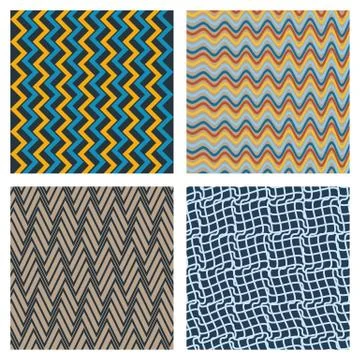 Vector abstract ornamental patterns set Stockillustratie