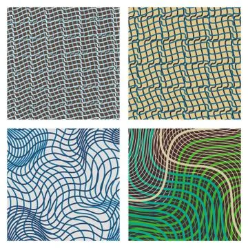 Vector abstract ornamental patterns set イラスト素材