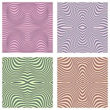 Vector abstract ornamental patterns set 스톡 일러스트