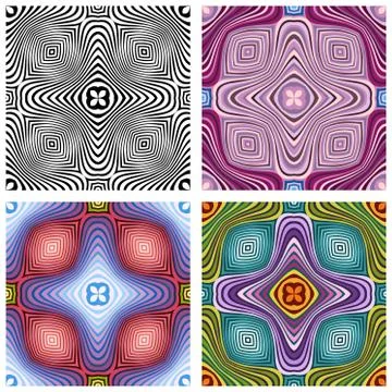 Vector abstract ornamental patterns set 스톡 일러스트