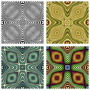 Vector abstract ornamental patterns set Stock Illustration