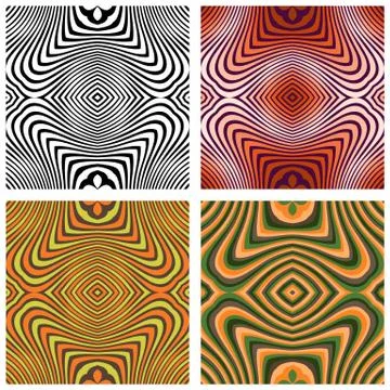 Vector abstract ornamental patterns set 스톡 일러스트