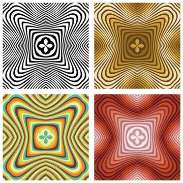 Vector abstract ornamental patterns set 스톡 일러스트
