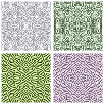 Vector abstract ornamental patterns set Illustrazione stock