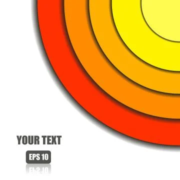 Vector : Abstract overlap paper circle b ackground Stock Illustration