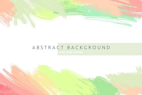 Vector abstract painting background. Hand-drawn artwork, textured stains. Pas Stock Illustration
