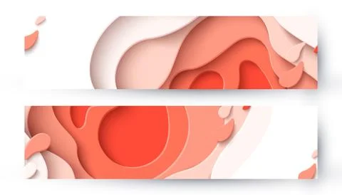 Vector abstract paper cut background Stock Illustration