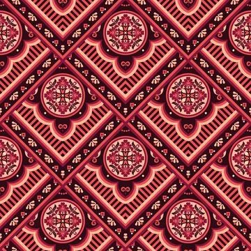 Vector abstract patch pattern. Ilustração Stock