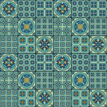 Vector abstract patch pattern. Mosaic background 스톡 일러스트