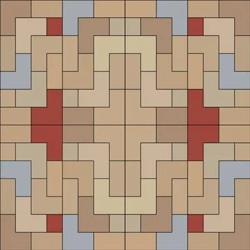 Vector abstract pattern of colored geometric elements in the form of rectan.. イラスト素材