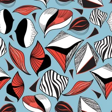 Vector abstract pattern of different shapes Illustrazione stock