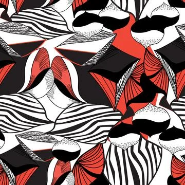 Vector abstract pattern of different shapes Stock Illustration