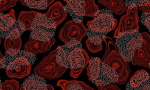 Vector abstract pattern with elements of African style and colors Stock Illustration