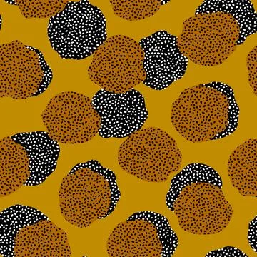 Vector abstract pattern with elements of African style and colors Stock Illustration