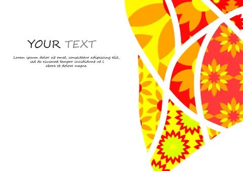 Vector : Abstract pattern flower background Stock Illustration