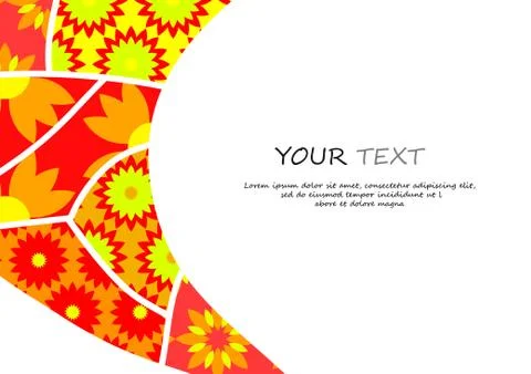 Vector : Abstract pattern flower background Stock Illustration