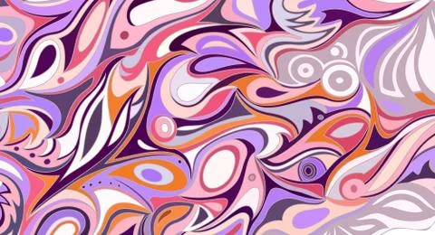 Vector abstract pattern. Oil stains background Stock Illustration