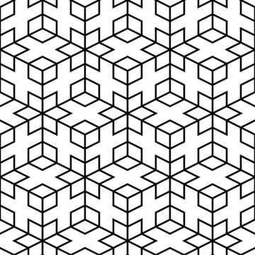 Vector abstract pattern - seamless geometric mesh イラスト素材