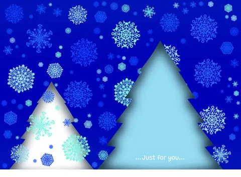 Vector abstract, Pattern snowflakes on dark blue background. vector illustrat Stock Illustration