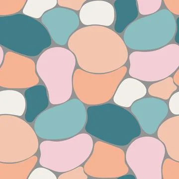 Vector abstract pattern with spots, stones pattern, Abstract spotted seamless Stock Illustration