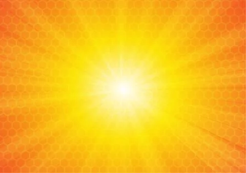 Vector : Abstract pentagons on yellow background Stock Illustration