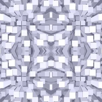 Vector abstract perspective cubes seamless pattern Stock Illustration