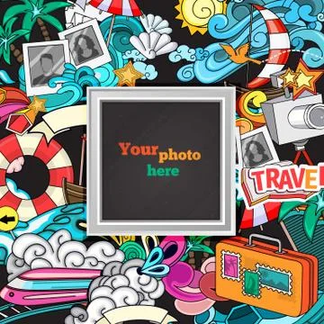 Vector abstract photo frame Stock Illustration