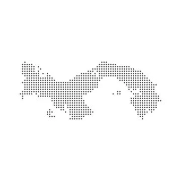 Vector abstract pixel dot of Panama map. Vector 스톡 일러스트