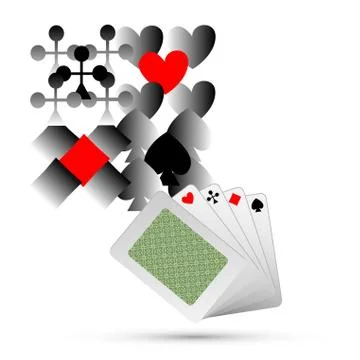 Vector Abstract Playing Card Elements Background イラスト素材