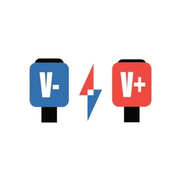 Vector abstract plus and minus illustration over white background Stock Illustration