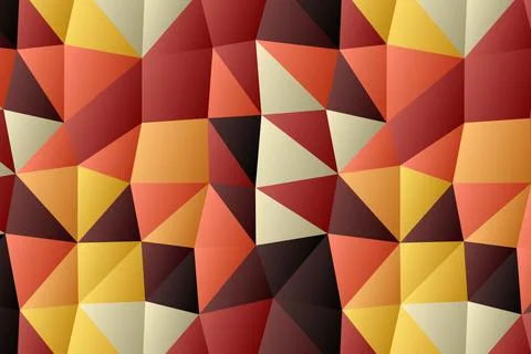 Vector abstract polygon background with a triangle pattern in full multi color. Stock Illustration
