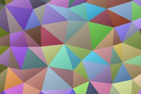 Vector abstract polygon background with a triangle pattern in full multi color. Stock Illustration