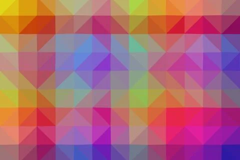 Vector abstract polygon background with a triangle pattern in full multi color. Stock Illustration